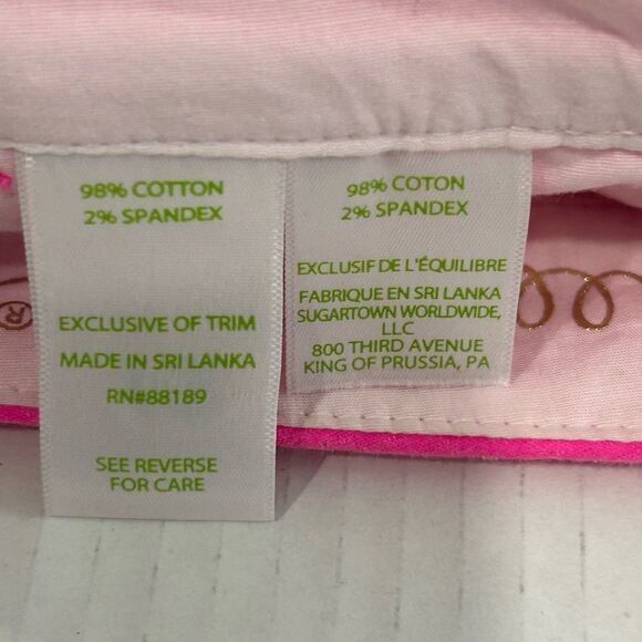 Lilly Pulitzer Shorts Women’s Size 00 Color Pink The Buttercup Stretch 5” Inseam - Picture 7 of 12